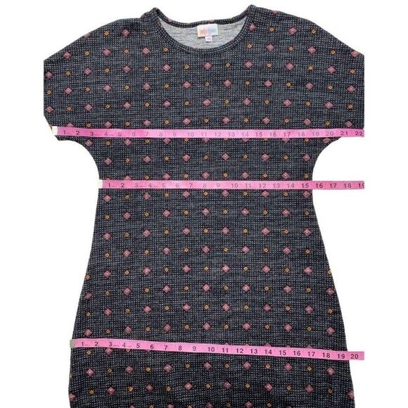 LuLaRoe Black Red MARIA Dolman Sleeve Soft Maxi Dress Sz XS NEW - Picture 7 of 8